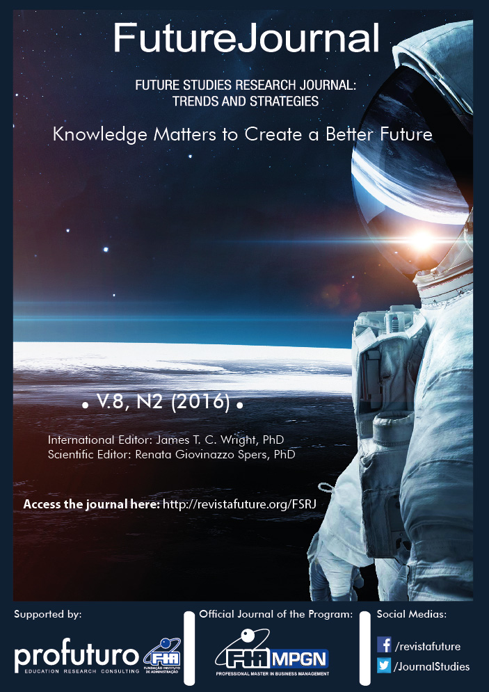 					Visualizar v. 8 n. 2 (2016): Future Studies Research Journal
				
